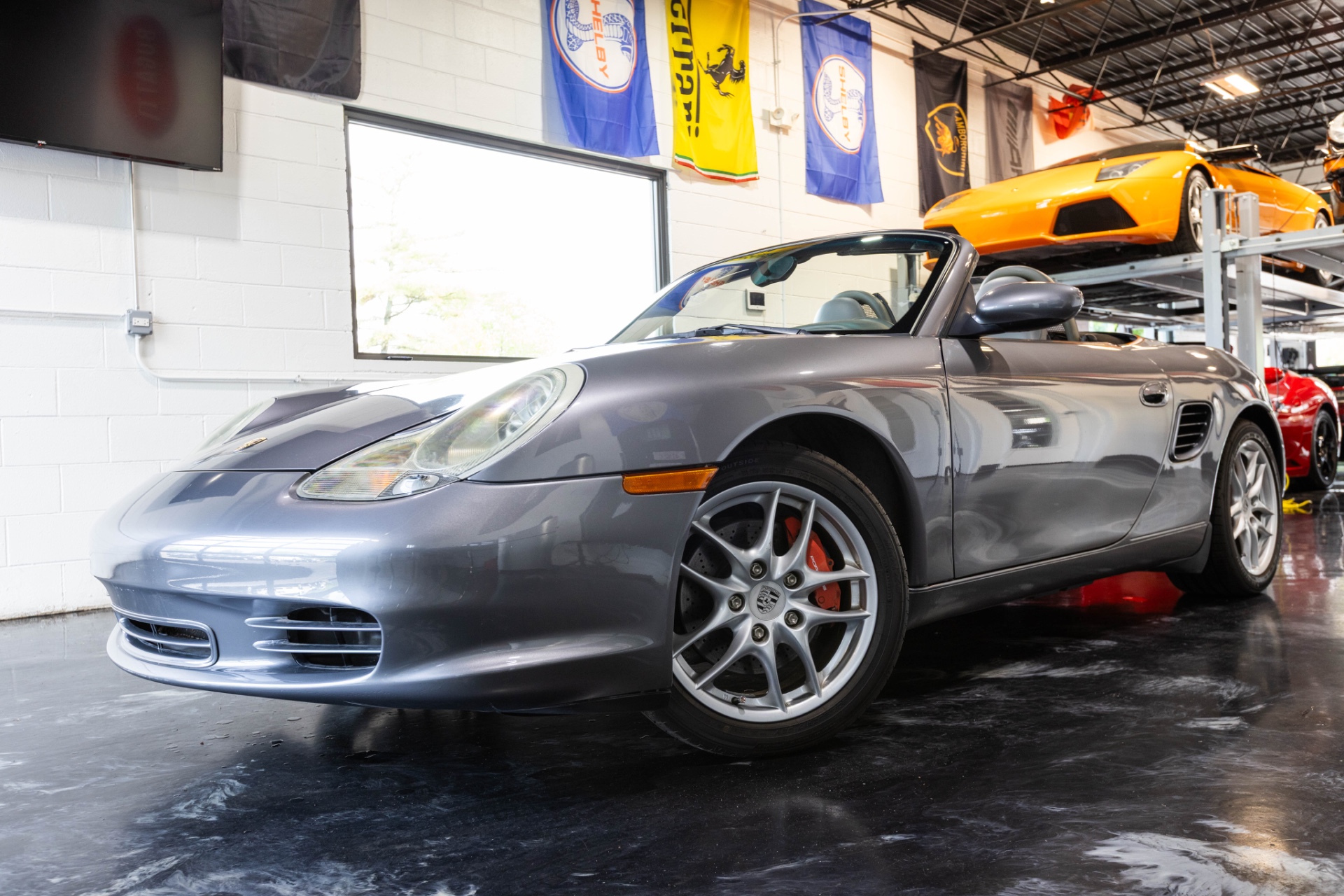 Gray (Seal Grey Metallic) 2003 Porsche Boxster S Convertible Rear-Wheel Drive 6-Speed Manual
