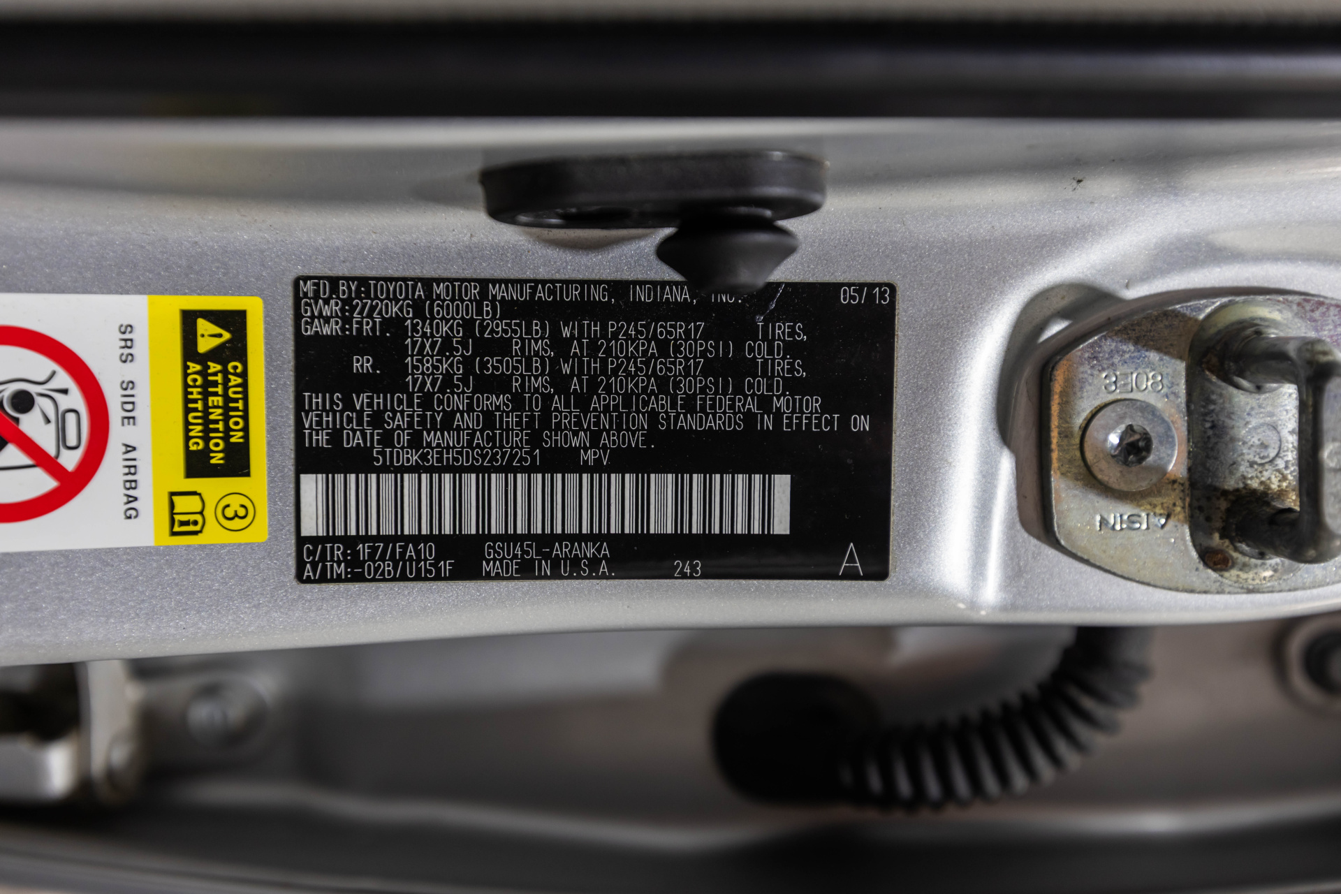 2013 TOYOTA HIGHLANDER - Image 21